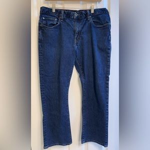 Eddie Bauer Straight Fit Dark Blue Denim Jeans - W36 x L30 - EUC
